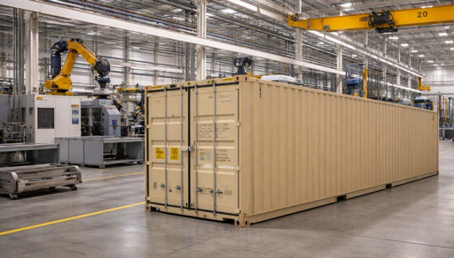 Container, Logistik und industrielle Verpackung für internationale CNC-Lieferungen